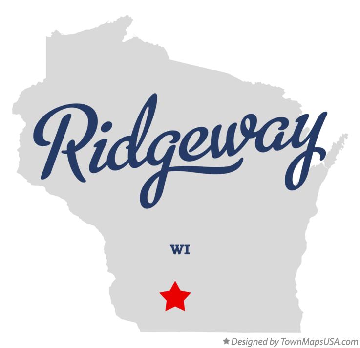 Map of Ridgeway, WI, Wisconsin