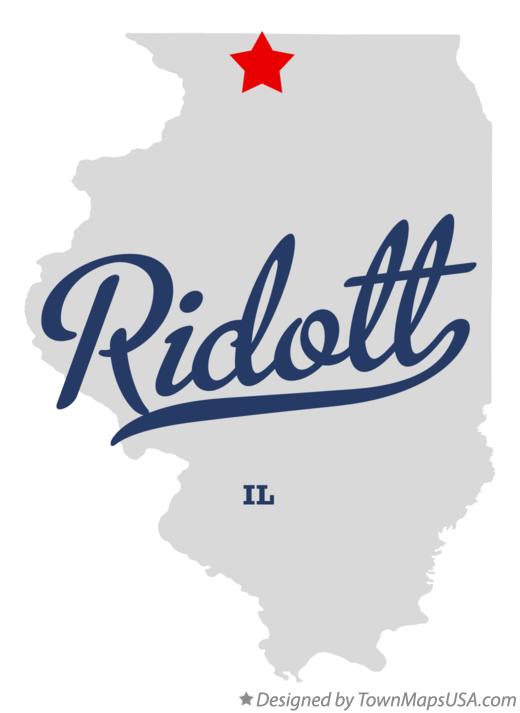 Map of Ridott, IL, Illinois
