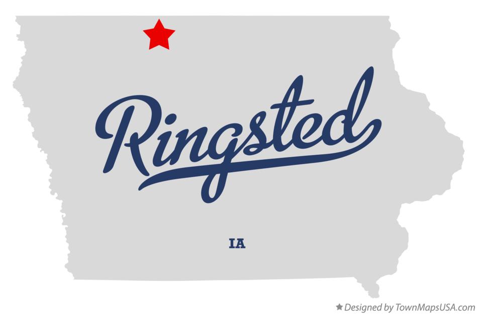 Map of Ringsted, IA, Iowa