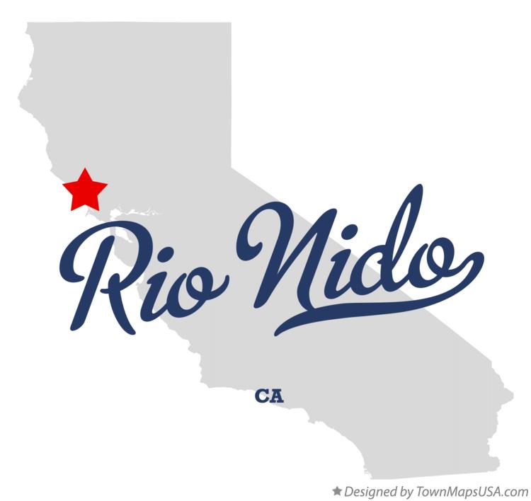 Map of Rio Nido, CA, California
