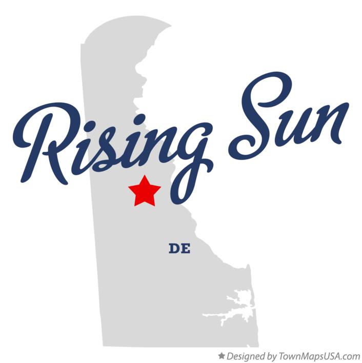 Map of Rising Sun, DE, Delaware
