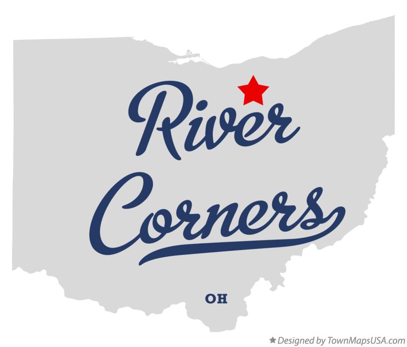 Map of River Corners, OH, Ohio