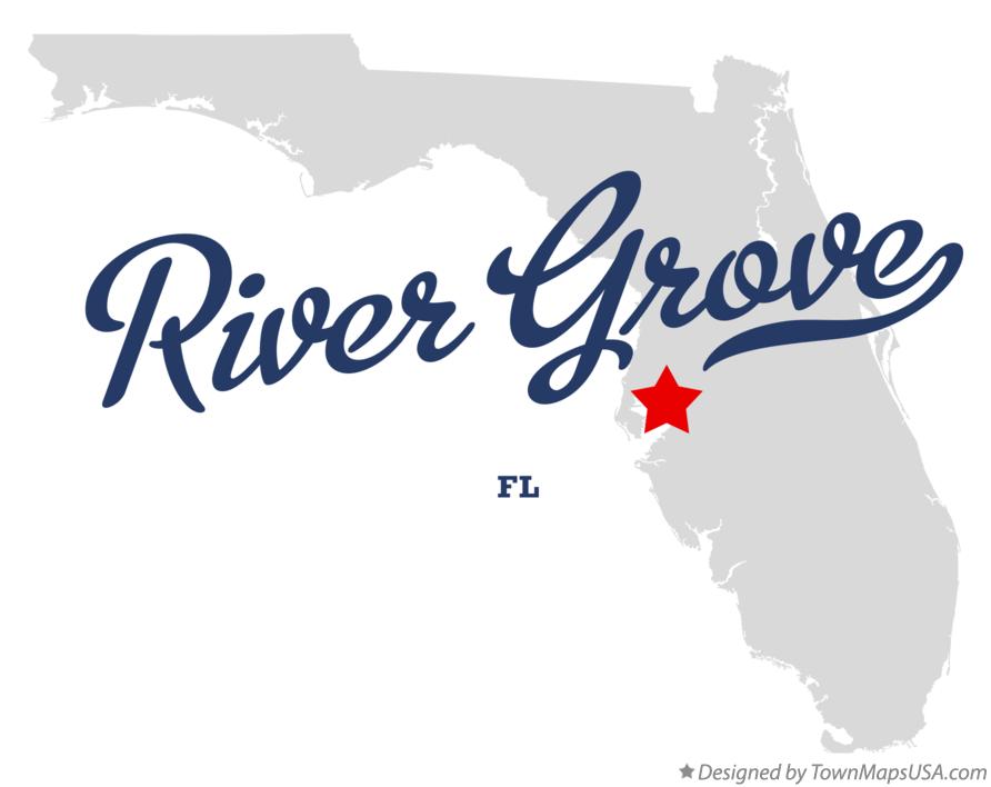 Map of River Grove, FL, Florida