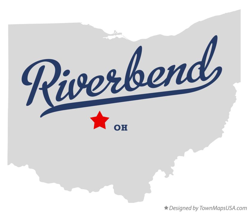 Map of Riverbend, OH, Ohio