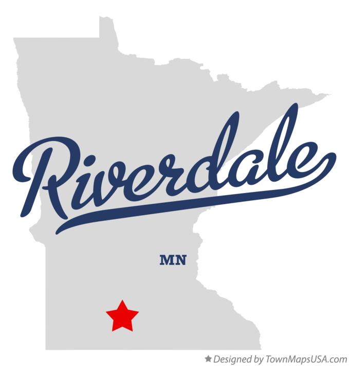 Map of Riverdale, MN, Minnesota