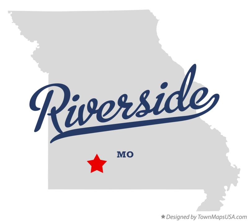 Map of Riverside, Christian County, MO, Missouri