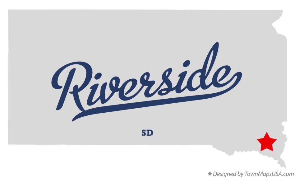 Map of Riverside, Clay County, SD, South Dakota