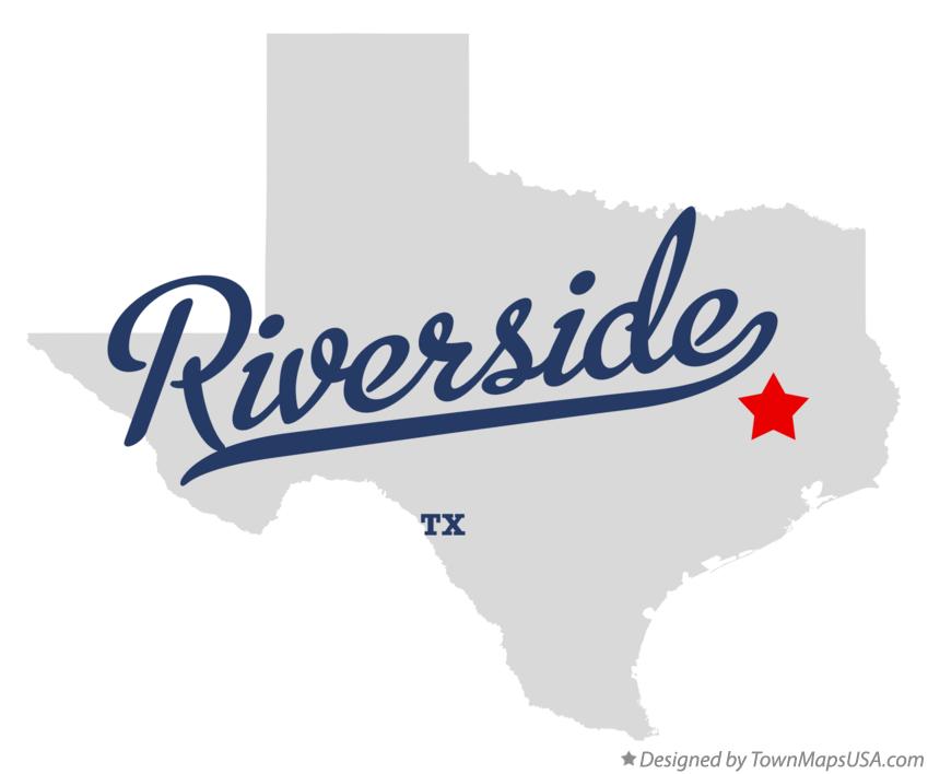 Map of Riverside, TX, Texas