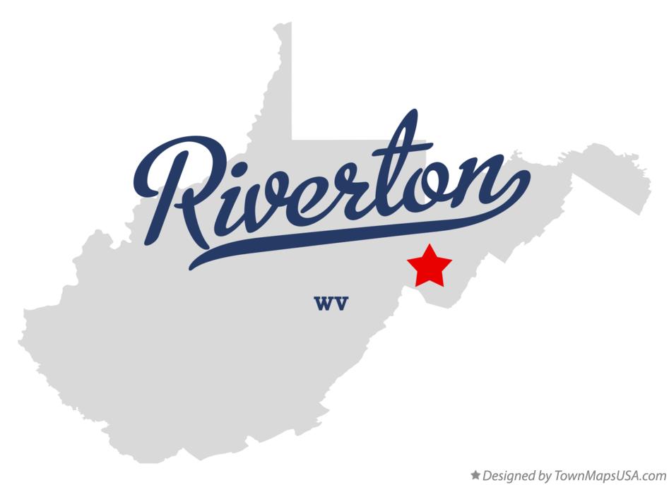 Map of Riverton, WV, West Virginia