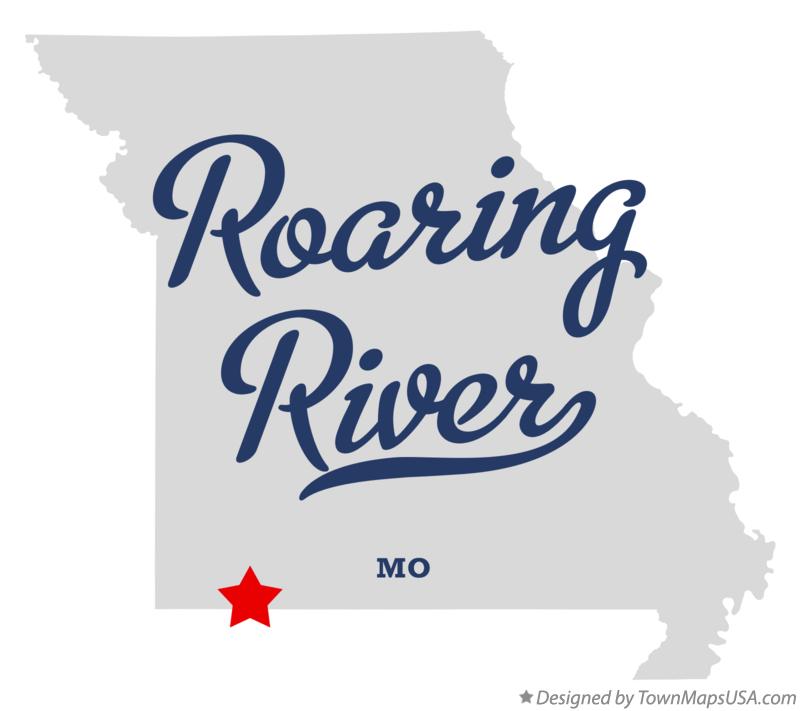 Map of Roaring River, MO, Missouri