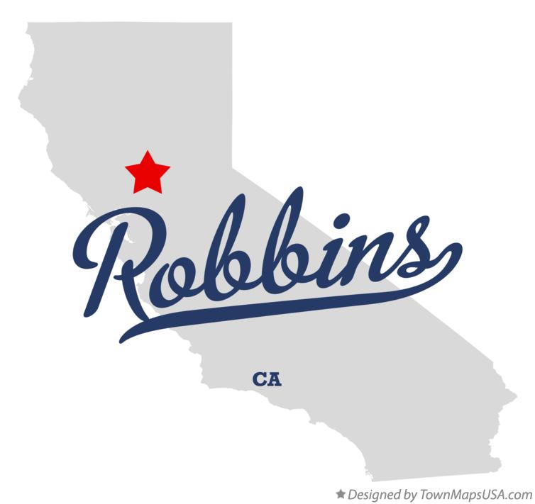 Map of Robbins, CA, California