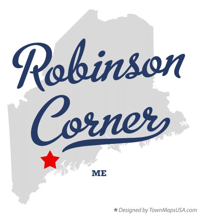 Map of Robinson Corner, ME, Maine