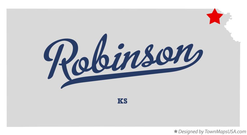Map of Robinson, KS, Kansas
