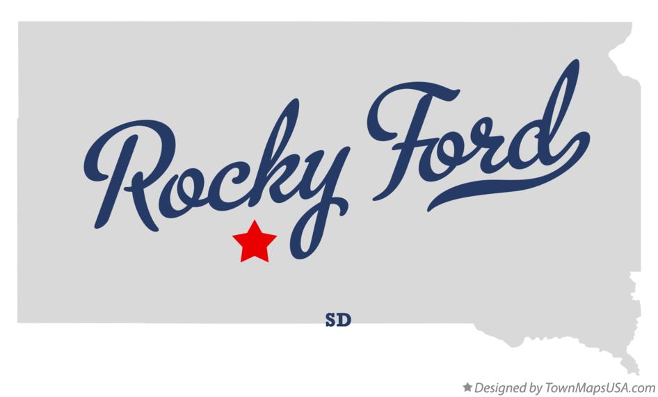 Map of Rocky Ford, SD, South Dakota