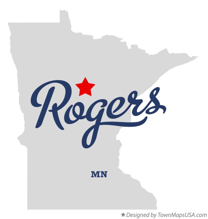 Map of Rogers, Cass County, MN, Minnesota