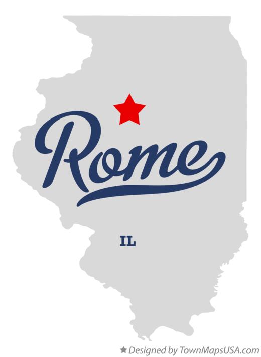 Map of Rome, Peoria County, IL, Illinois