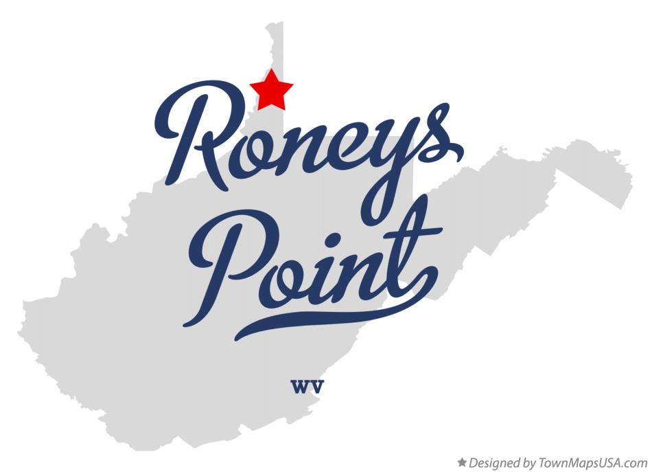 Map of Roneys Point, WV, West Virginia