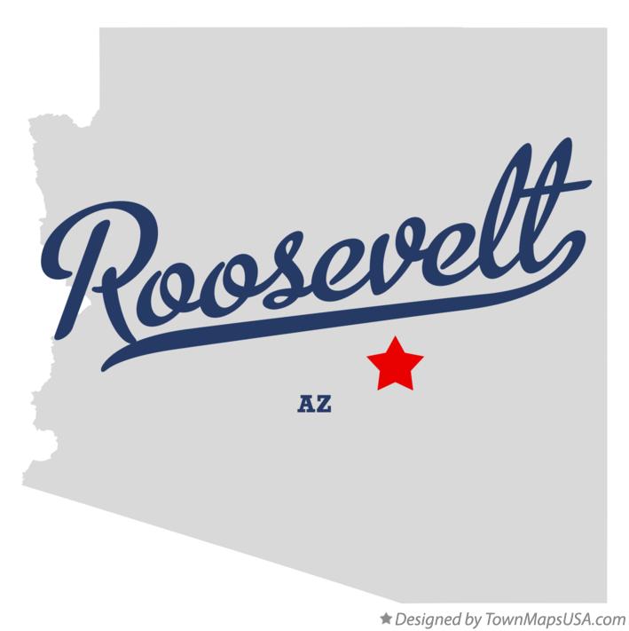 Map of Roosevelt, AZ, Arizona