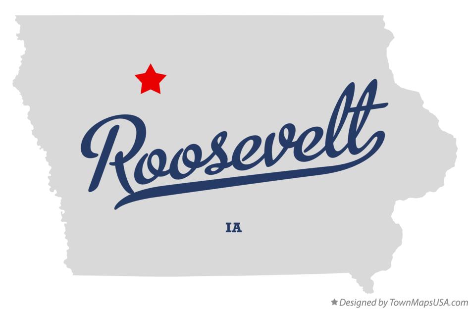 Map of Roosevelt, IA, Iowa