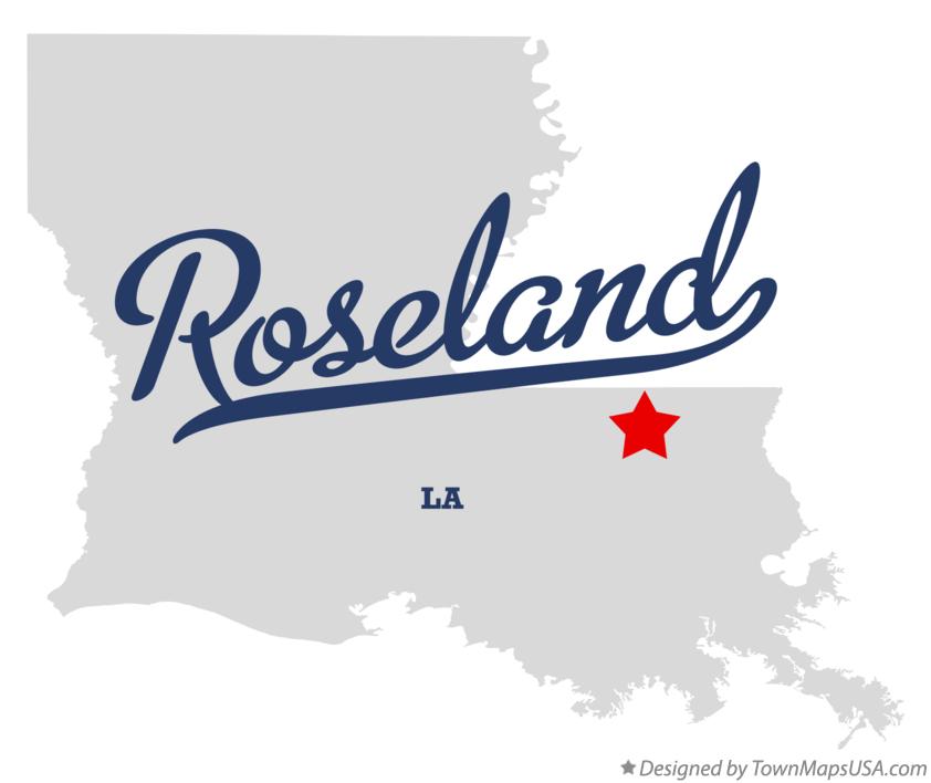 Map of Roseland, LA, Louisiana