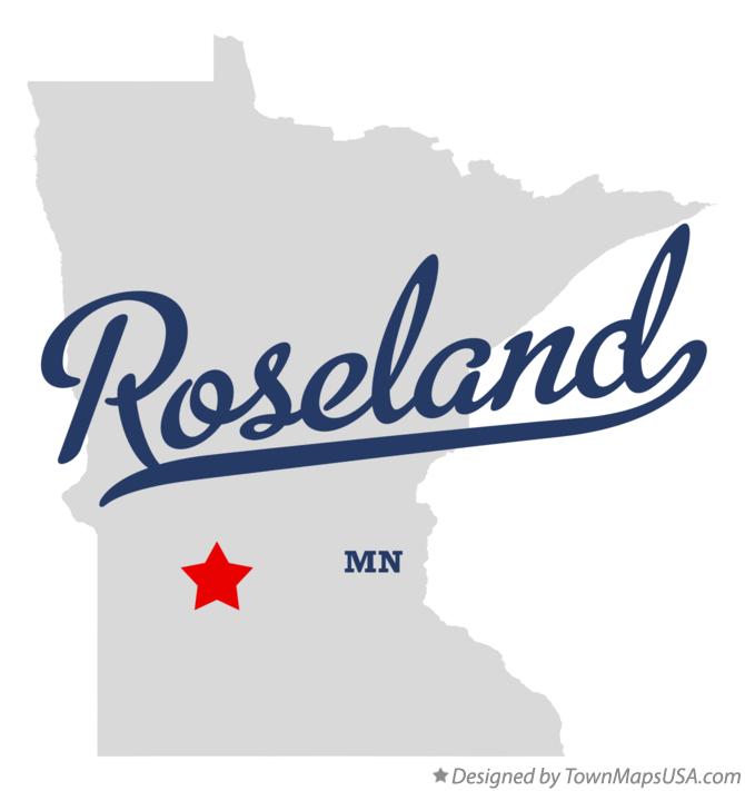 Map of Roseland, MN, Minnesota