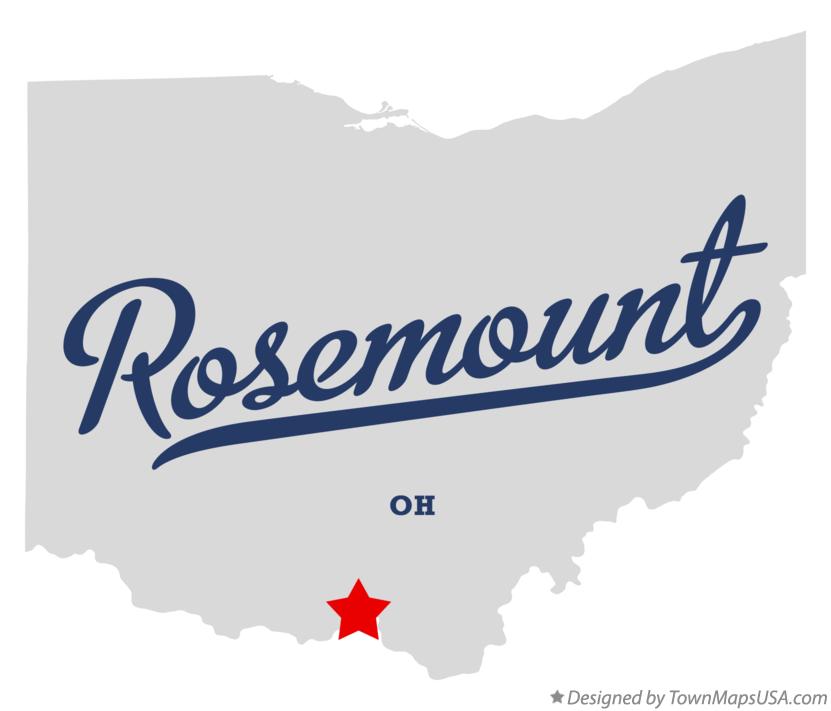 Map of Rosemount, OH, Ohio