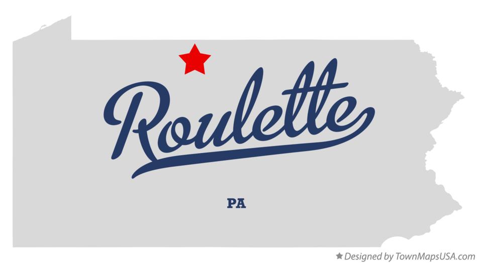 Map of Roulette, PA, Pennsylvania