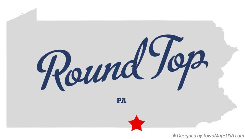 Map of Round Top, PA, Pennsylvania