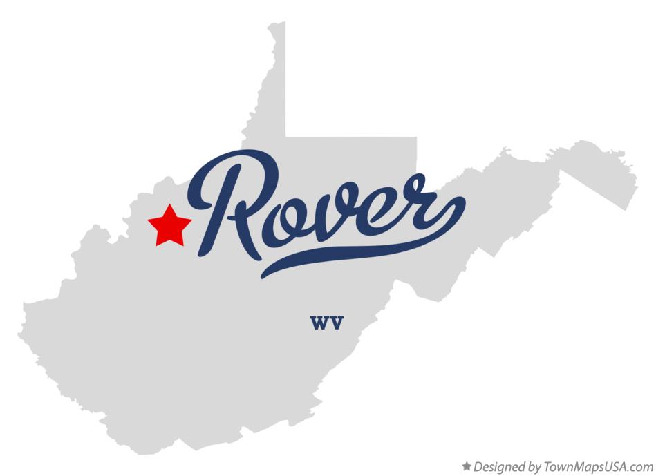 Map of Rover, WV, West Virginia