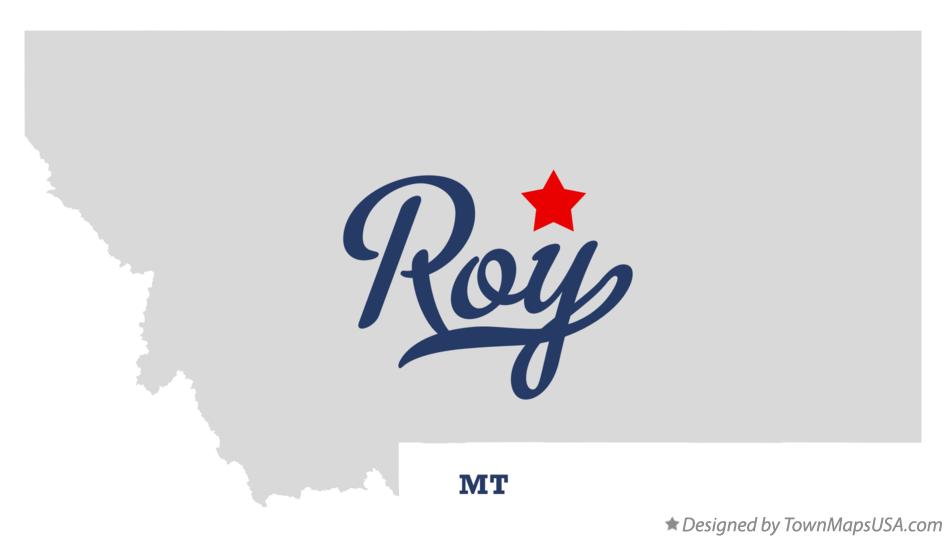 Map of Roy, MT, Montana