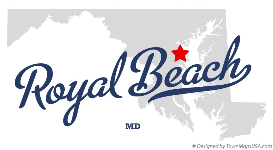 Map of Royal Beach, MD, Maryland