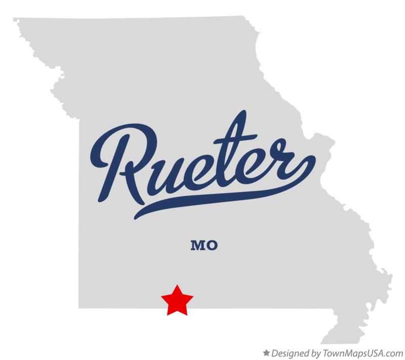 Map of Rueter, MO, Missouri