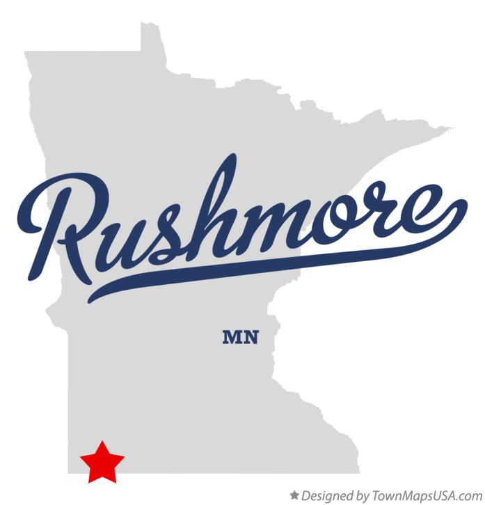 Map of Rushmore, MN, Minnesota