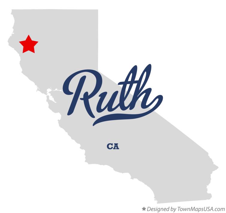 Map of Ruth, CA, California