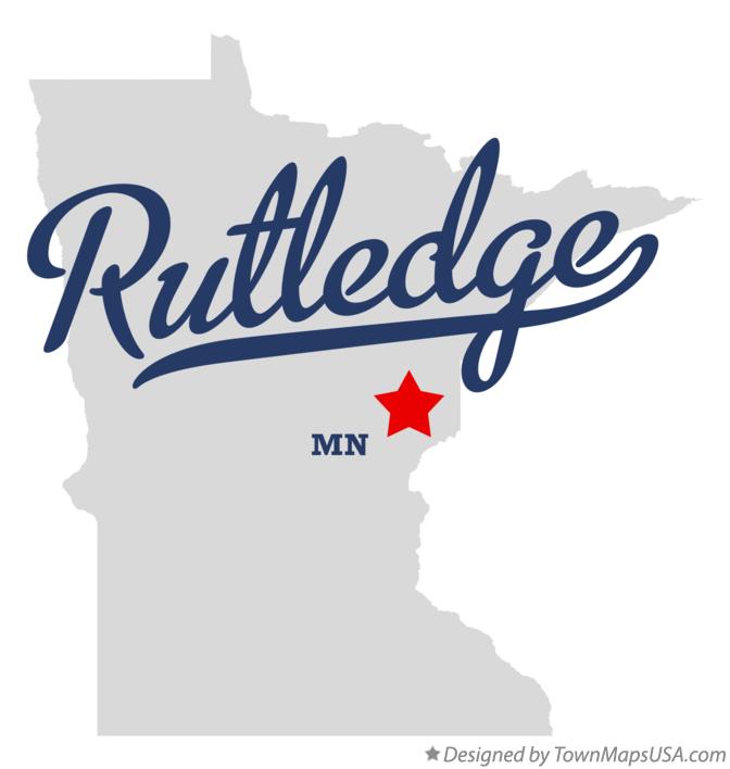 Map of Rutledge, MN, Minnesota