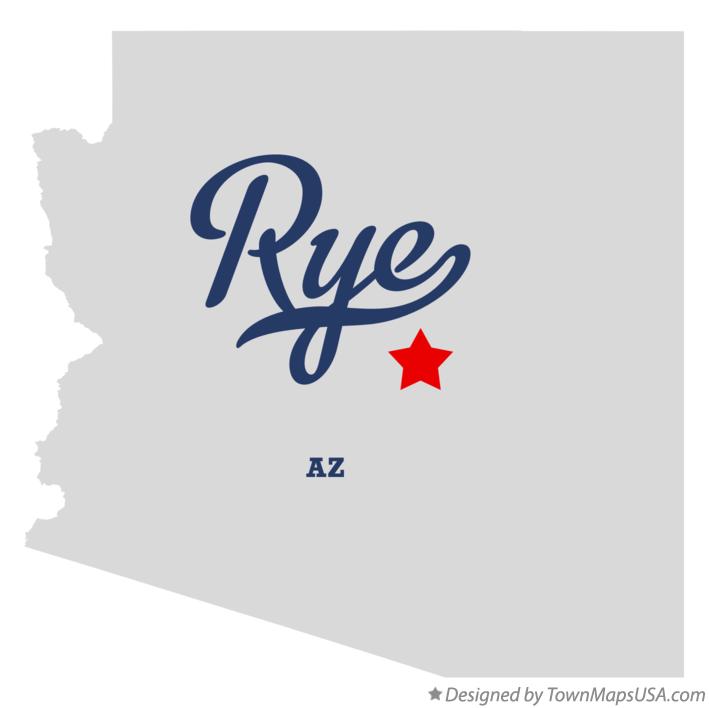 Map of Rye, AZ, Arizona