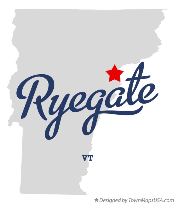 Map of Ryegate, VT, Vermont