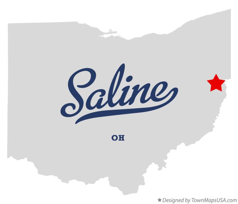 Map of Saline, OH, Ohio