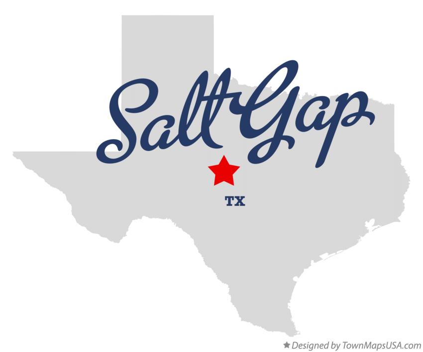 Map of Salt Gap, TX, Texas