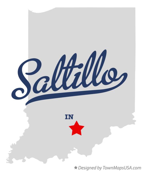 Map of Saltillo, IN, Indiana