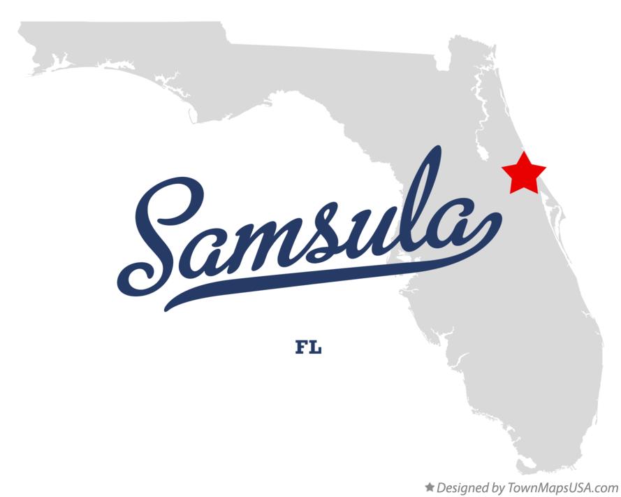 Map of Samsula, FL, Florida