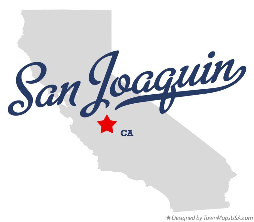 Map of San Joaquin, CA, California