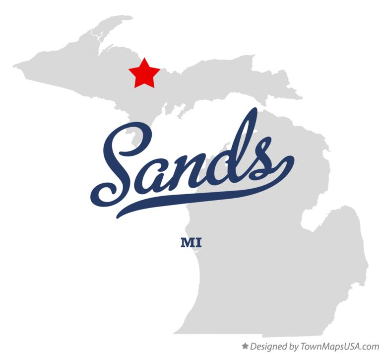 Map of Sands, MI, Michigan