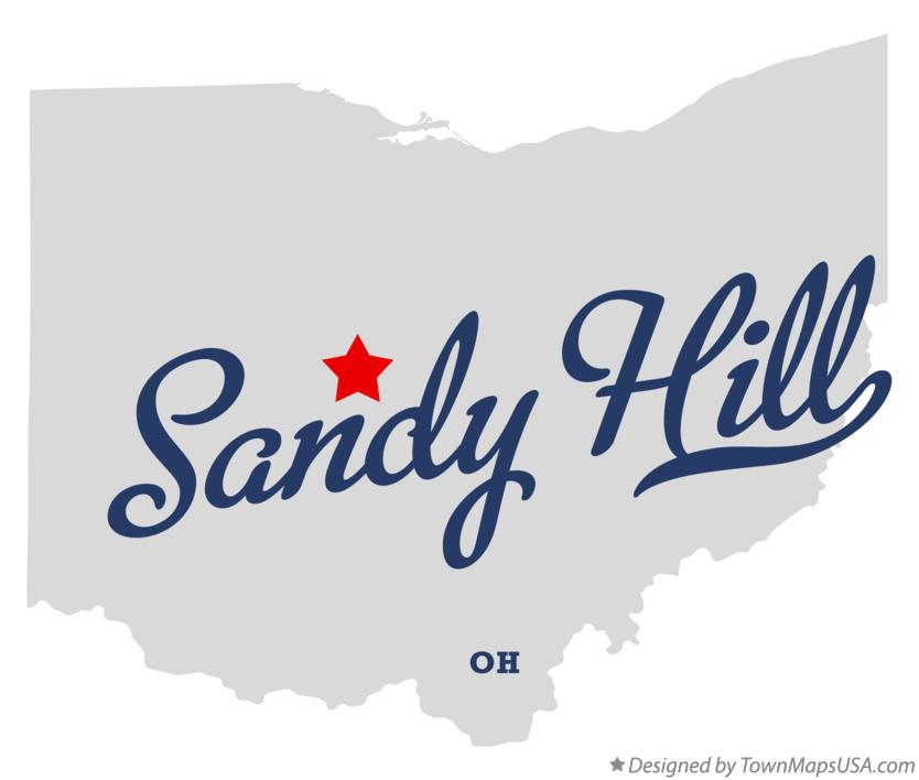 Map of Sandy Hill, OH, Ohio