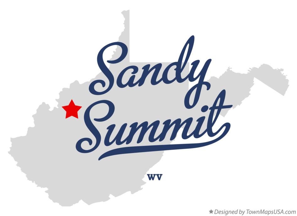 Map of Sandy Summit, WV, West Virginia
