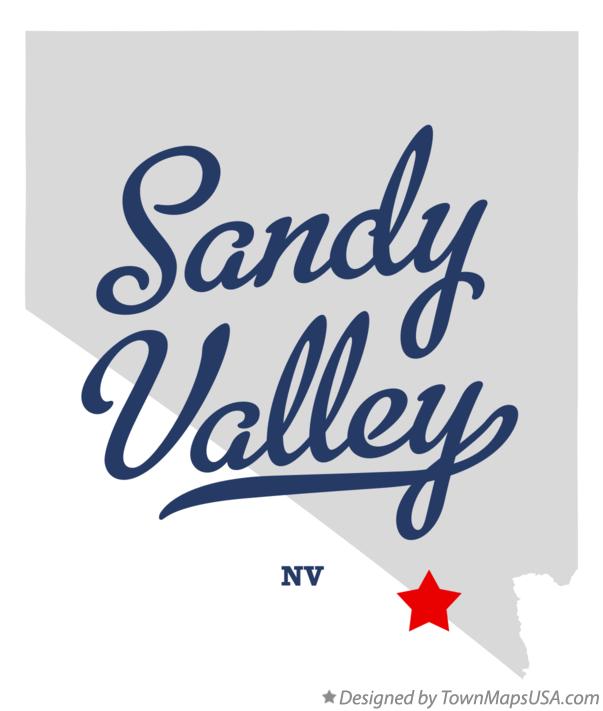 Map of Sandy Valley, NV, Nevada