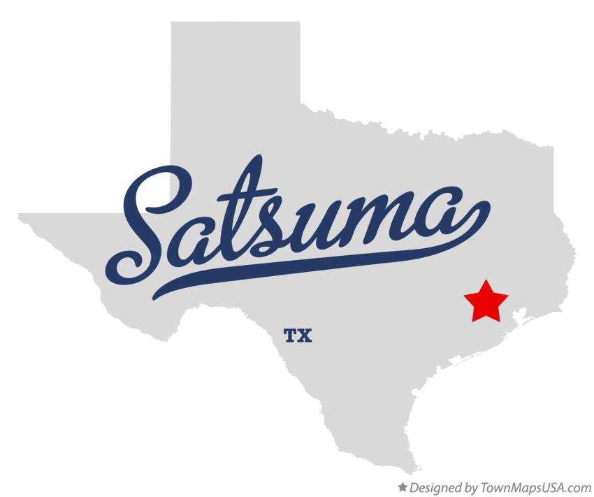 Map of Satsuma, TX, Texas