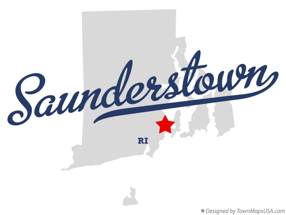 Map of Saunderstown, RI, Rhode Island
