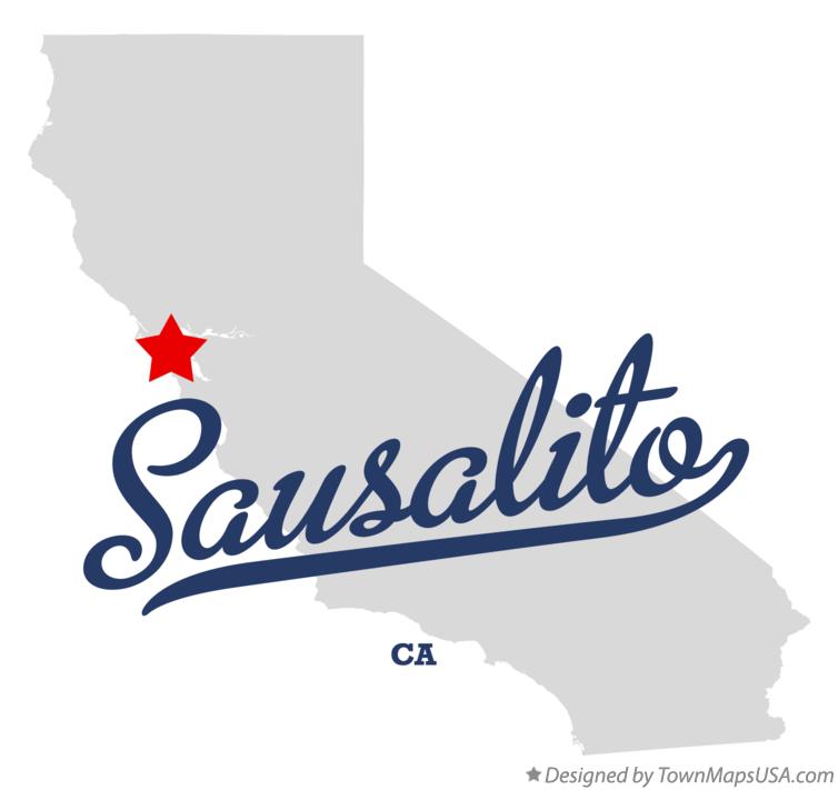 Map of Sausalito, CA, California