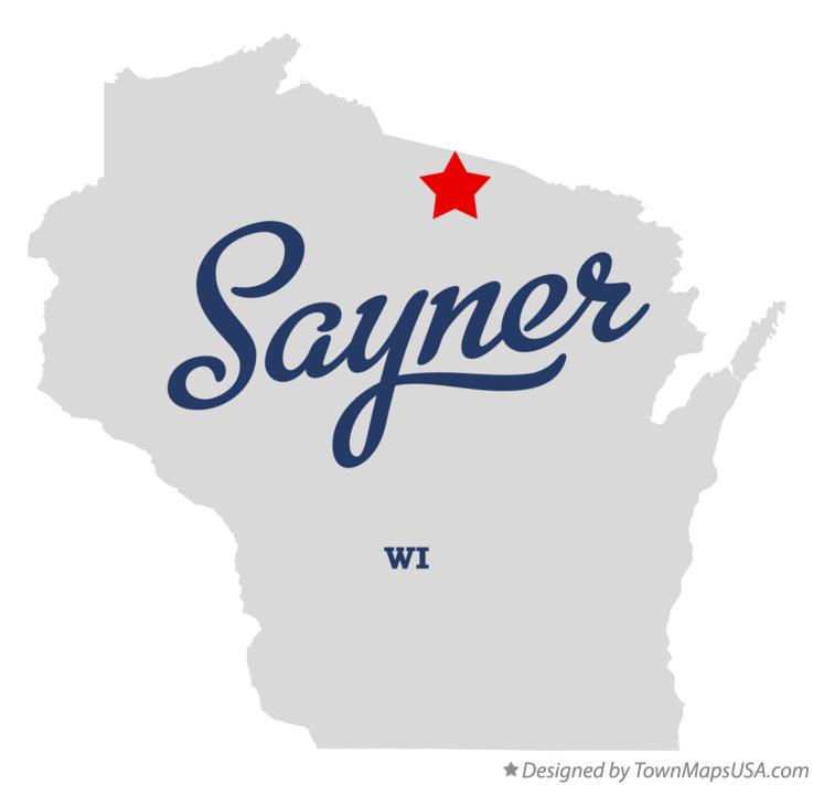 Map of Sayner, WI, Wisconsin